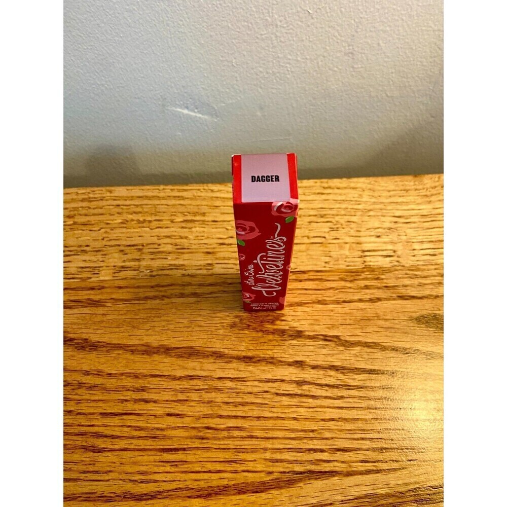 Lime Crime DAGGER Velvetines Liquid Lipstick Matte Metallic Dusty Rose Cool Ton - Picture 4 of 8